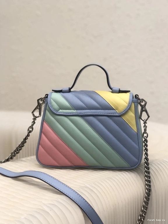 Firstbag ru GG handle top mini Marmont bag GUCCI 0823